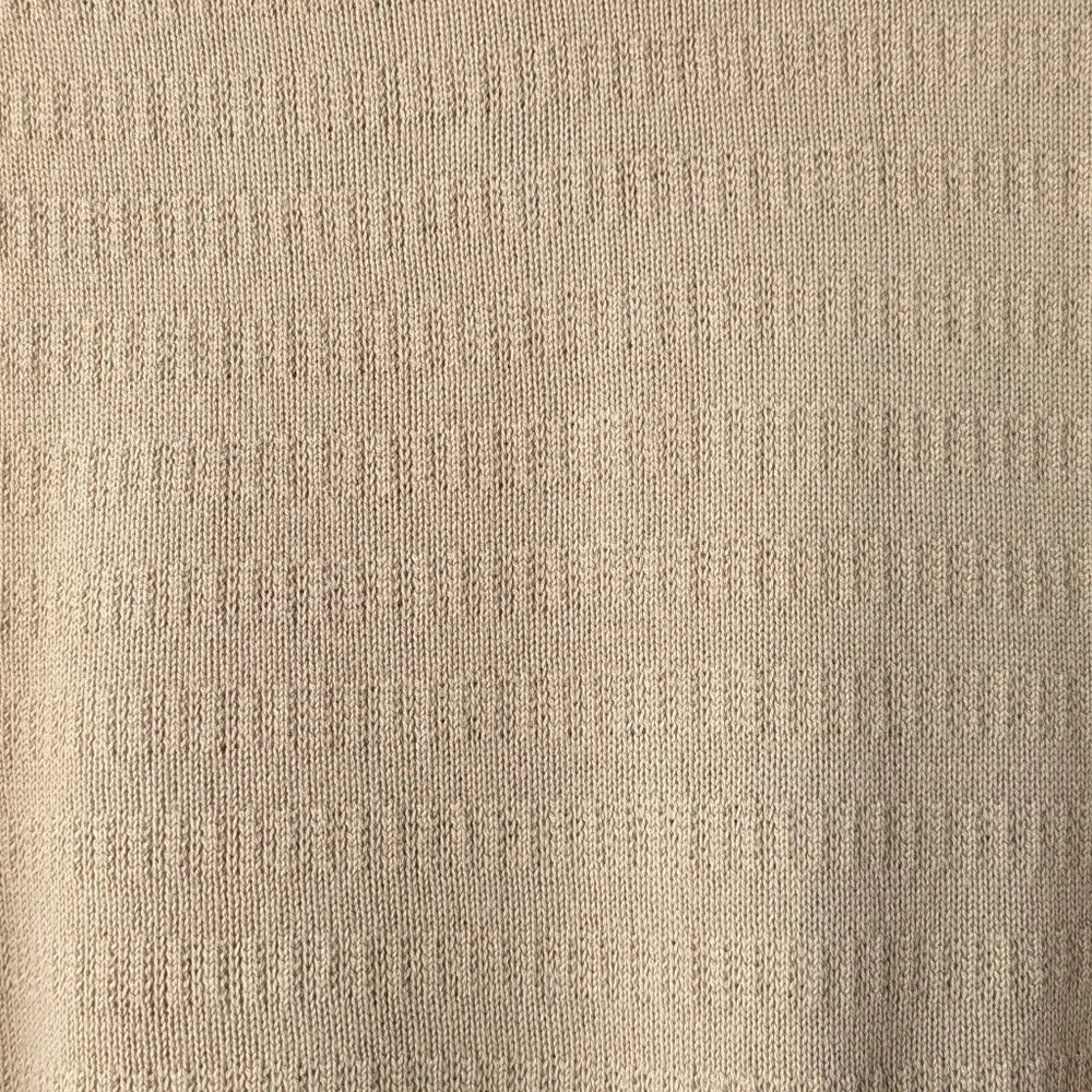 VTG 70s Devon Camel Tan Knit Sweater Vest Size Large